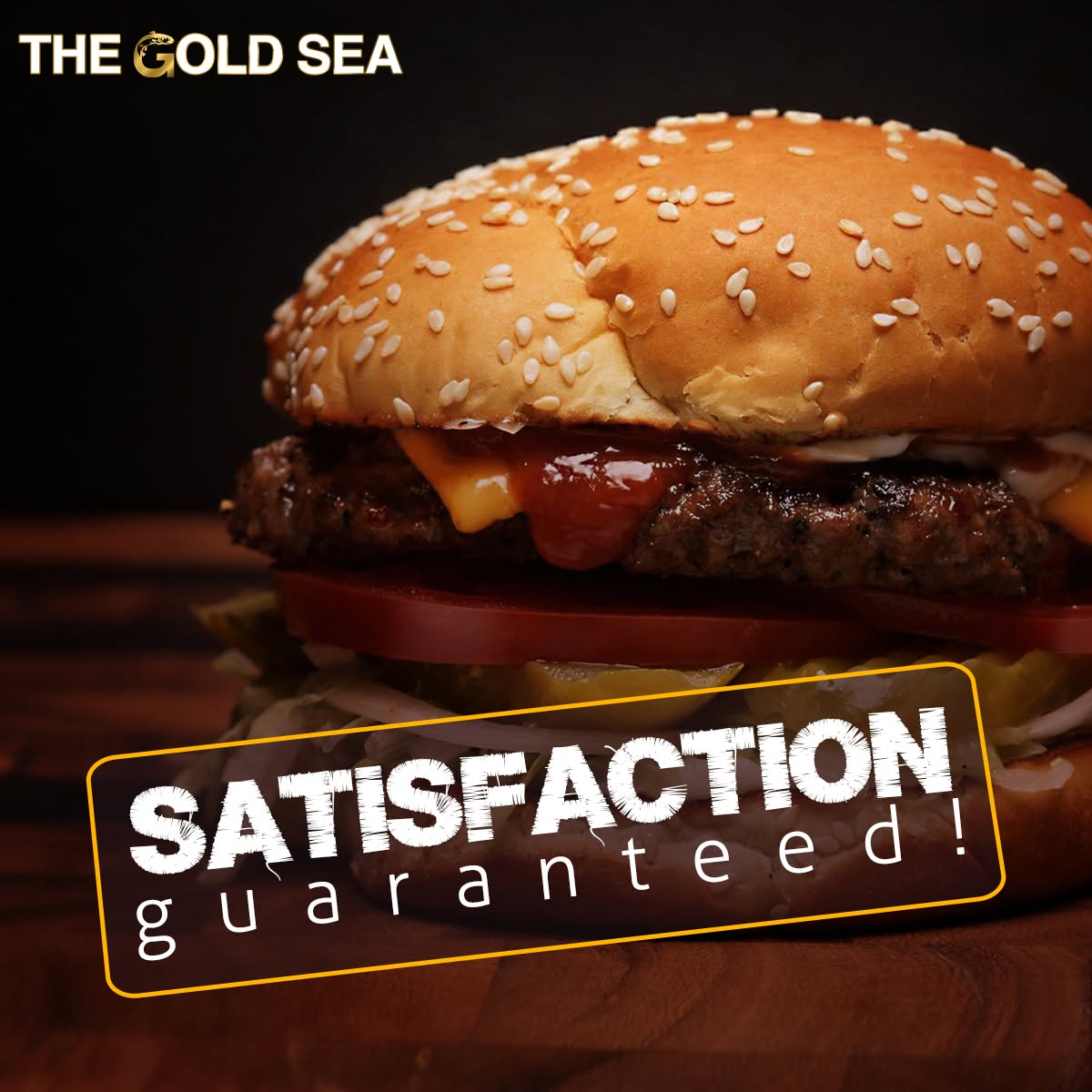 The Gold Sea tasty burger in Edinburgh.